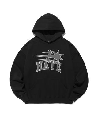 3STARS HATE APPLIQUE HOODIE_BLACK(NG2EFUM417A)